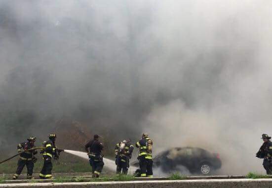 ORANGE_FD_NJ's tweet photo. Earlier today car fire, rt 280 E. Mile marker 11.2 Tour 3 engine 2, ladder 1 responded. https://t.co/5WscbR96jM