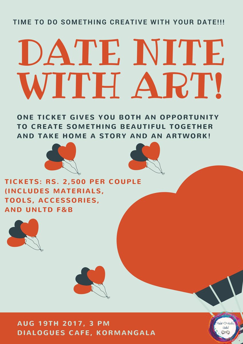 Paintoholics's tweet photo. What better way to start a weekend than an art date!? @Dialoguescafe @daBangalore @eventshighapp @The_Bengalurean @ https://t.co/SCU4u137JL