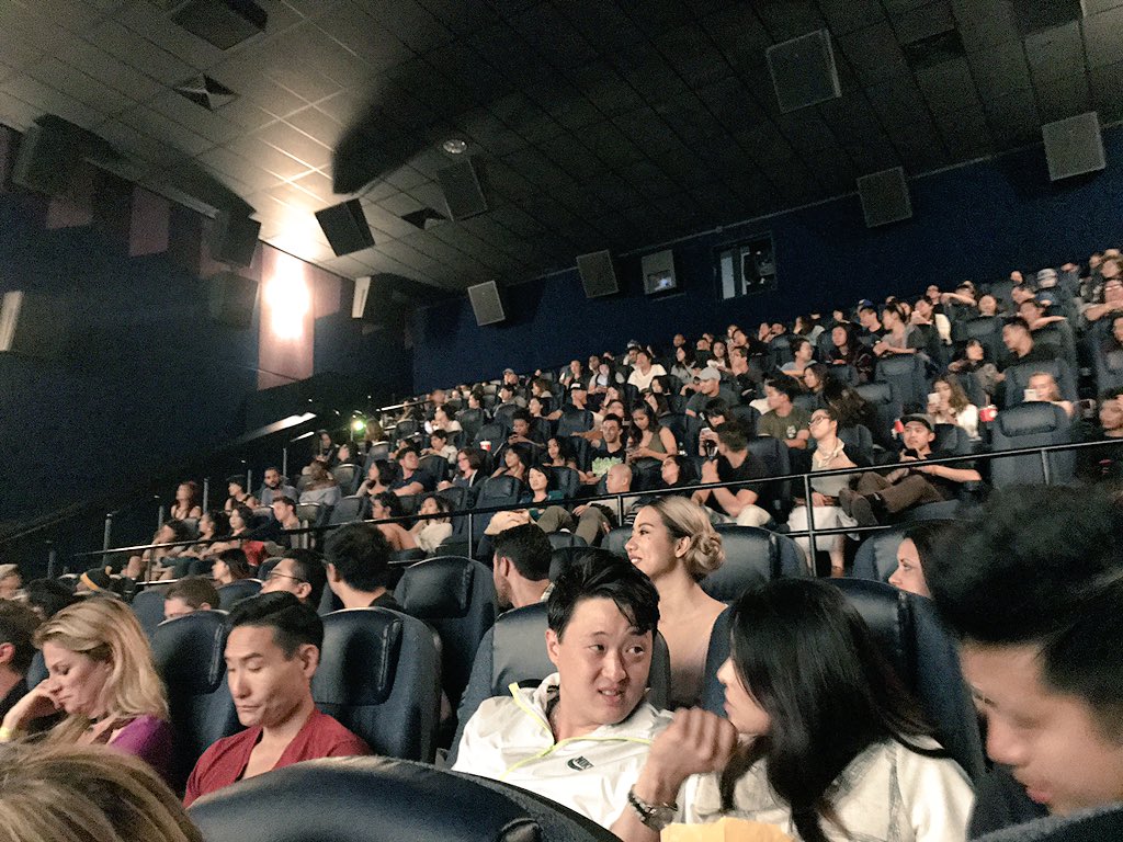 christinelu's tweet photo. Full house at the premier of @gookfilm. Powerful film. Watch it.
Q&A with @scheng_ @justinchon, #simonebaker and @davidsocomedy. https://t.co/fv5dd2xC9u