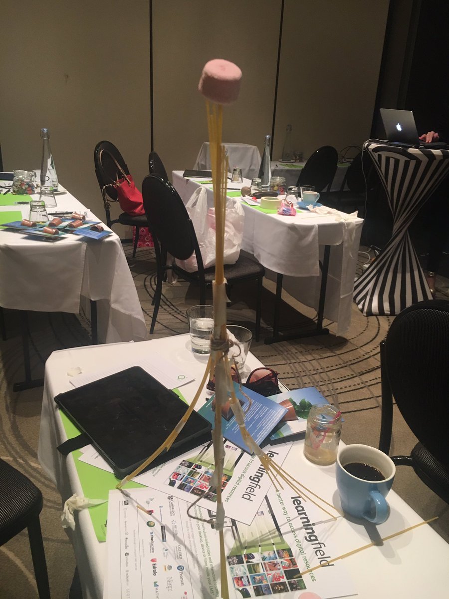 janet_colusso's tweet photo. Ted @Edwardsenior and I constructing the tallest freestanding structure! @ijukes @nickymohan #Digital17 https://t.co/G40WSMheiz