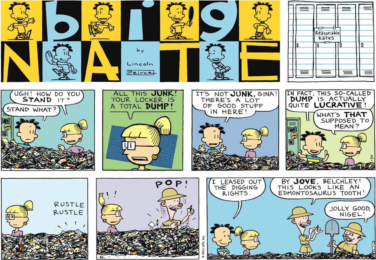 LockerGM's tweet image. Locker rentals for Schools &amp;amp; Colleges can be lucrative. Just ask Big Nate (by Lincoln Pierce) Read more @LockerGM @education @schools