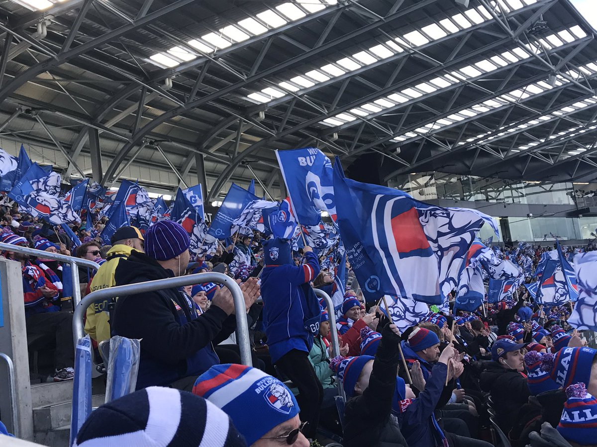 It may not have been a win for <a href="/westernbulldogs/">Western Bulldogs</a>, but it sure was a great day at Mars Stadium

History has been made in #Ballarat
🐶 79 ⚡️96