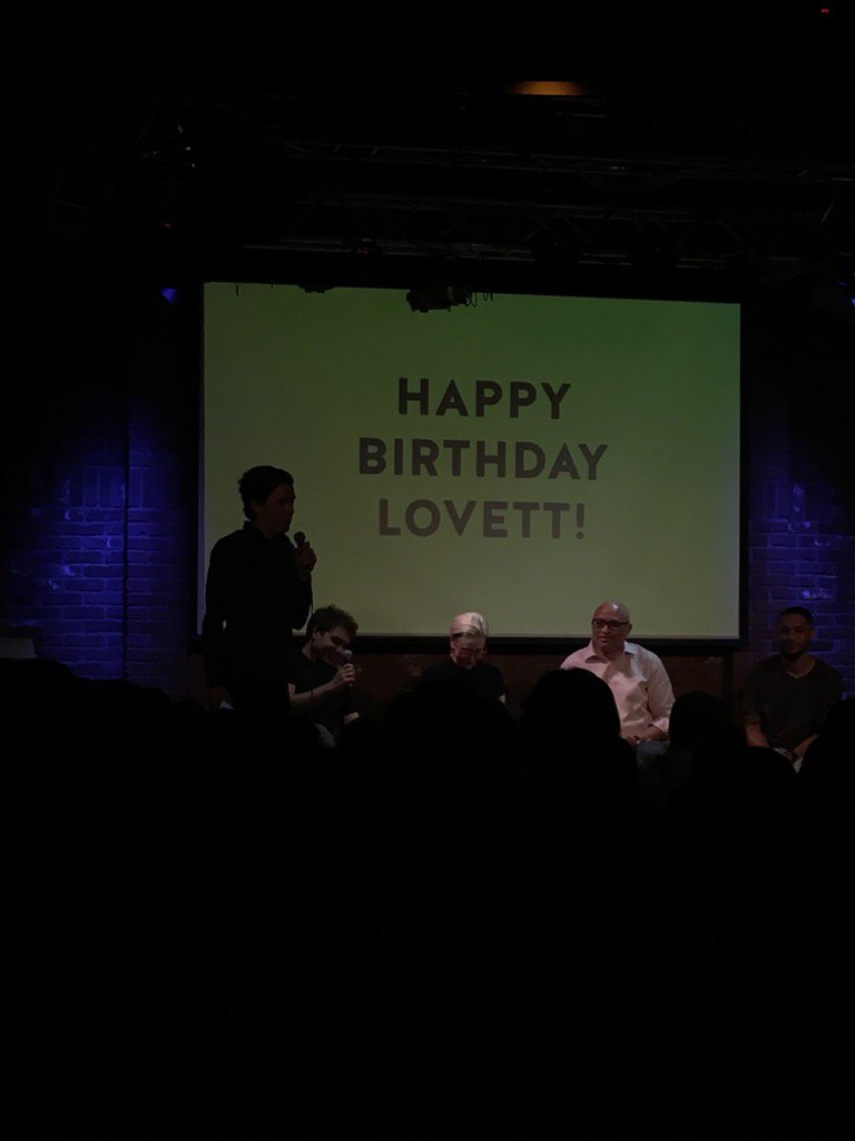 stephaniestweet's tweet image. Especially good #lovettorleaveit tonight in LA! Loved the panel. Happy birthday Lovett! @jonlovett @larrywilmore