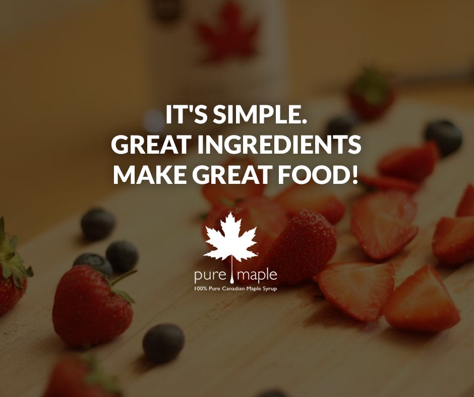 PureMaplers's tweet photo. It's #simple. Great ingredients make great #food!
#BakingChat https://t.co/BD7EfbJlEz