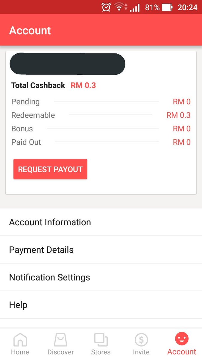 bloomingro's tweet photo. Sedih betul cashback pun ada 30 sen je #sengkek https://t.co/mDirun2a5y