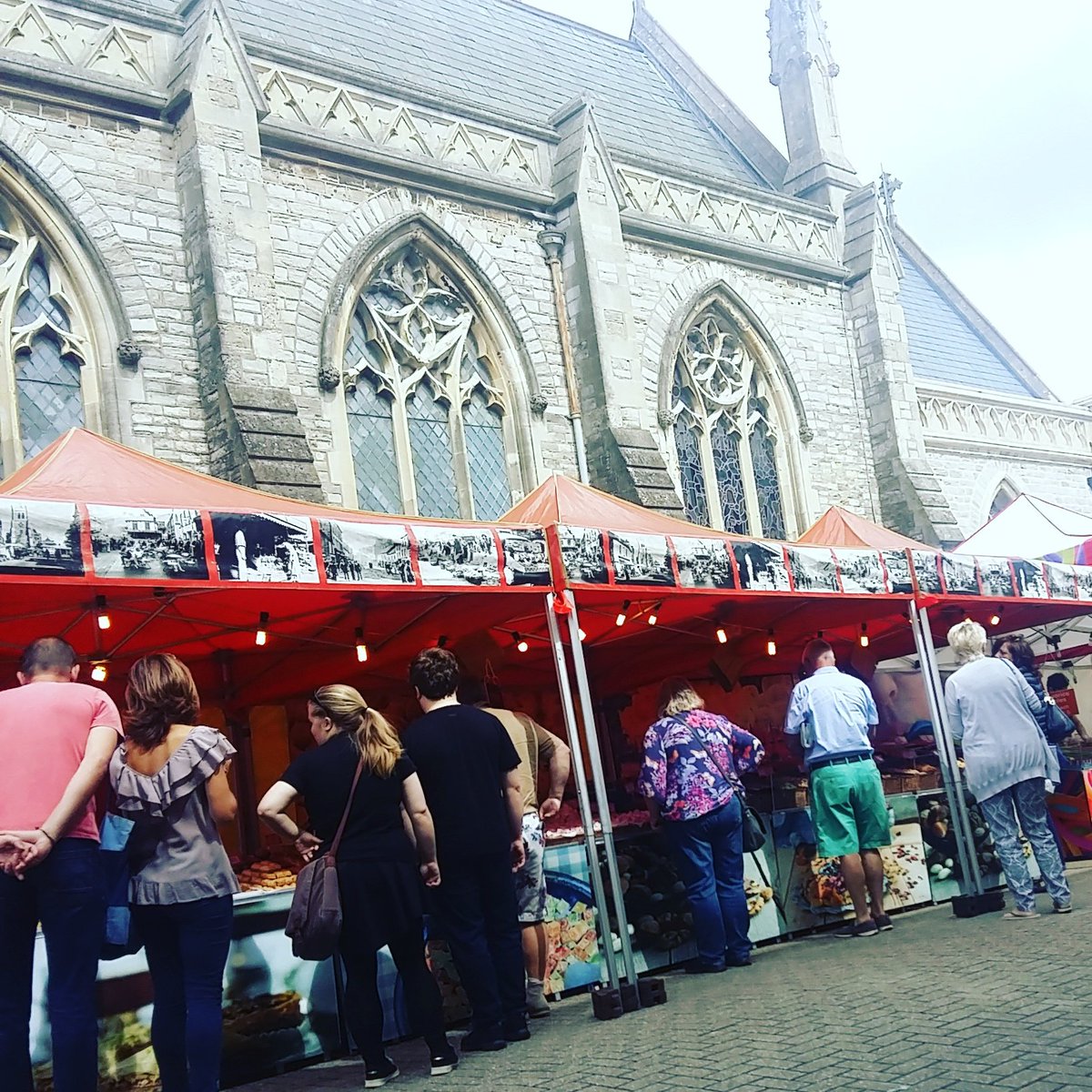 Beautiful day for the food market in #Newport #isleofwight #food