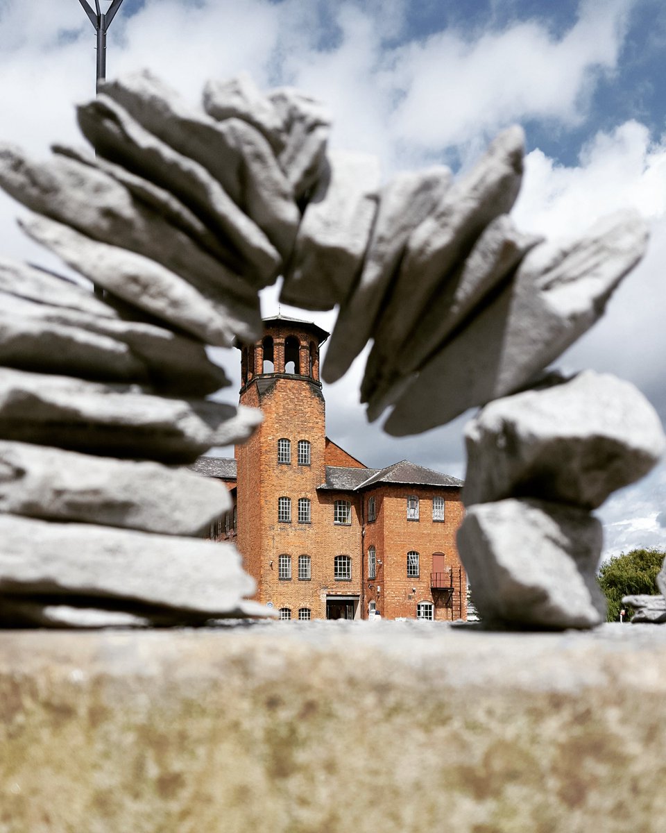CuratorEilish's tweet photo. When you invite a designer to an arts festival.... #dmstoneart #figment @FIGMENTDerby https://t.co/jD9QGH5E36