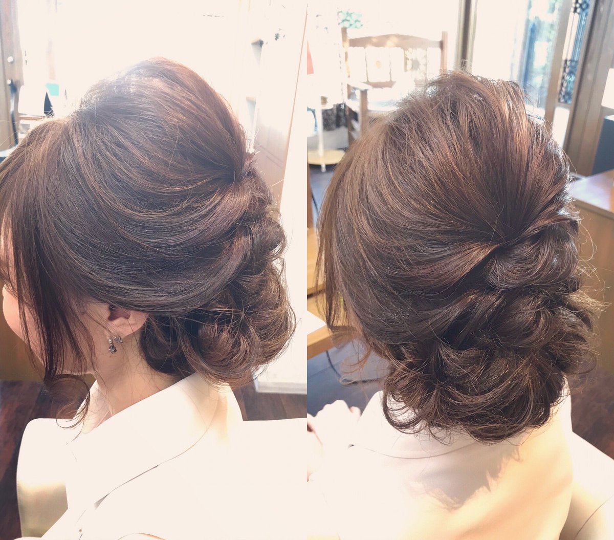 廣瀬 幸奈 Hair Make Lonlo 浴衣用ヘアセット ゆる くシニヨンベース 浴衣ヘア ヘアアレンジ ヘアセット 和歌山市 神前 美容室 美容師 撮影モデル お呼ばれアレンジ ヘアアップ 結婚式 お呼ばれ お花アレンジ ビーウェーブ 人気