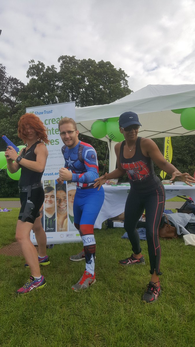 ShawTrust's tweet photo. Team Shawvengers ready to compete at @SuperheroTri! #TeamST2017 https://t.co/t7NwDJuzRu