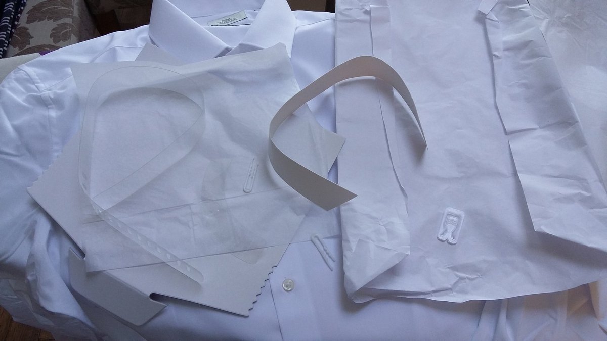 Sturdygirl0803's tweet photo. Why is it necessary to have so much packaging around a man's shirt? Grrrrrrr #ThinkOfTheEnvironment https://t.co/NH6ibPo7Vl