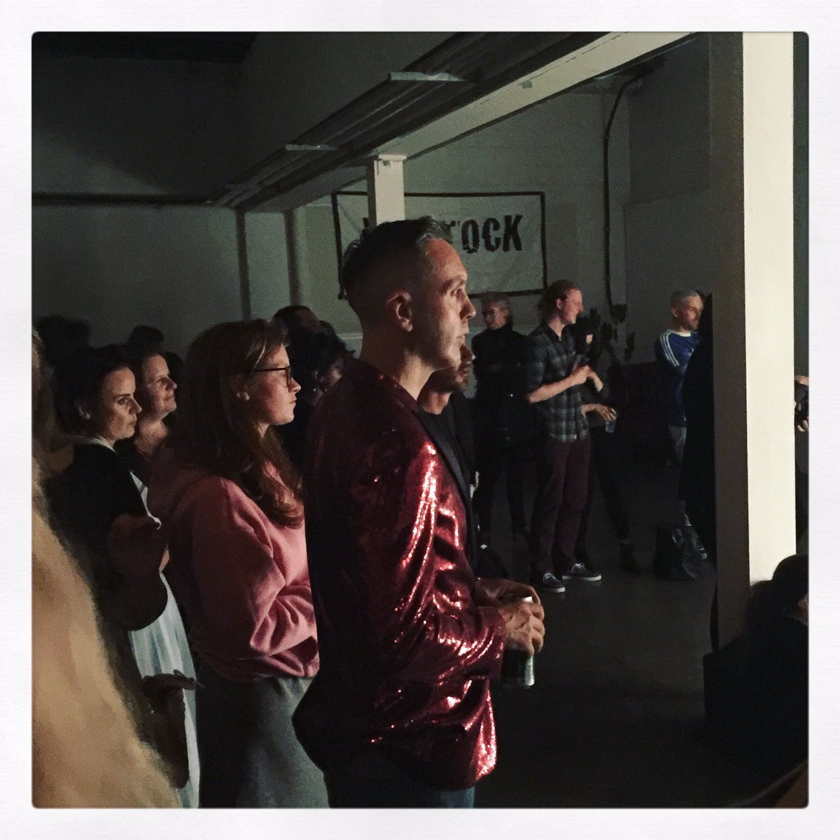 ErichDub's tweet photo. 'Launch night' #dlaf17 #dublinliveartfestival #ComeTogether #Livestock #freshcuts 17-20Aug @liveartireland @LIVESTOCKLIVE @francisfay https://t.co/lAZKHL1ATO