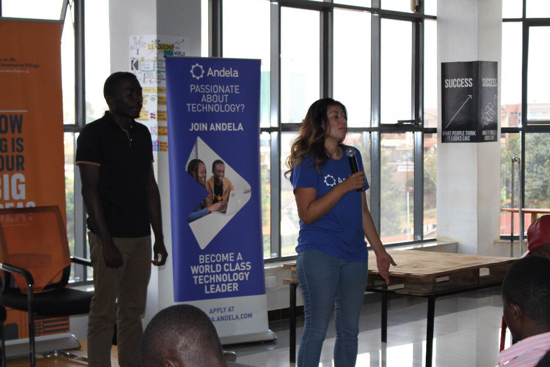 codebeast's tweet photo. @Andela at #forloopKampala #forLoopKLA. Opportunities are not evenly distributed and they are here to help 🔥🔥🔥🔥 https://t.co/ojTDwcGf0G
