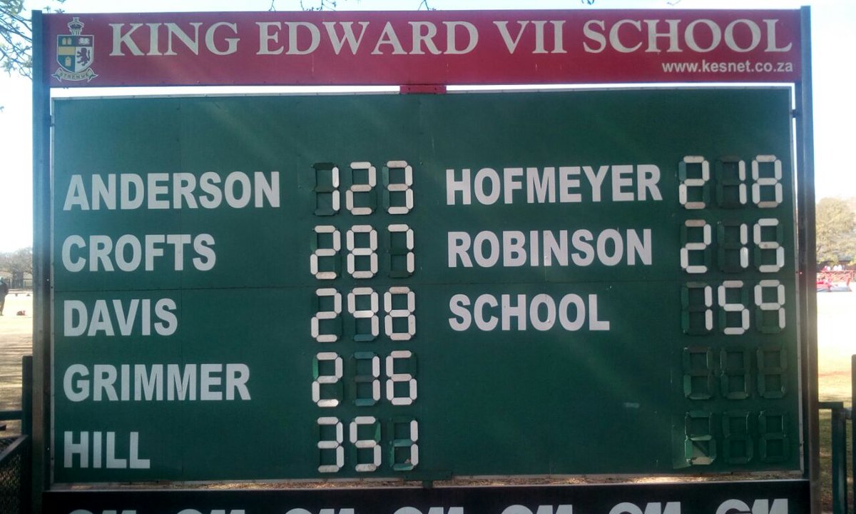 KingEdVIISchool's tweet photo. #RedAthletics @KingEdVIISchool #Interhouse standings Hill & now Davis at top of scoreboard #whoisgoingtotakeit? https://t.co/onB59uXKzr