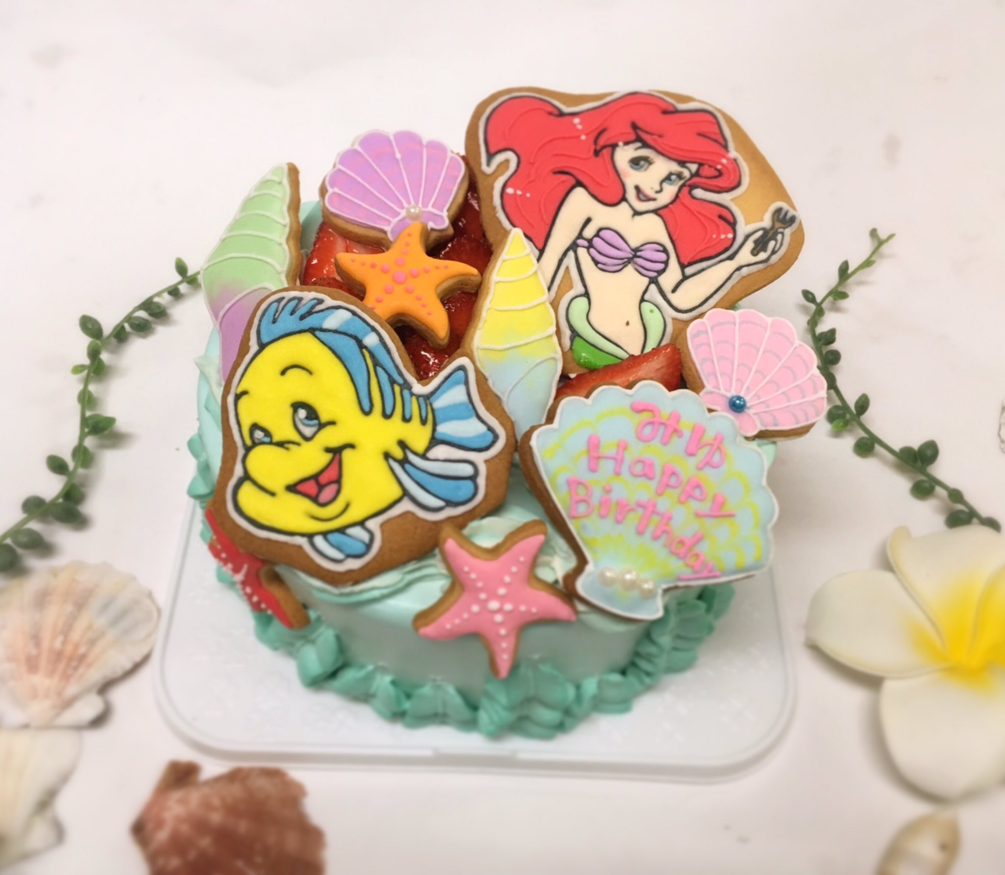 リトルマーメイド アリエル アイシングクッキー