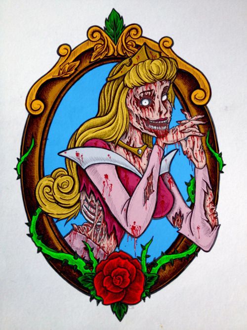 Gothic Ariel Tattoos Throw Pillow Punk Rock Little Mermaid Disney Princess  15 in  eBay
