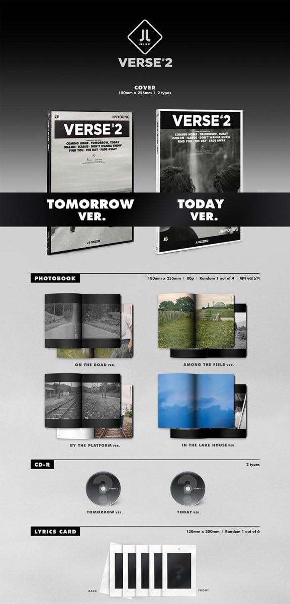 #JJProjcet - Verse 2 +Poster
-Tomorrow /Today
-460.-
-ไม่เอาโปสลด 20.-
-ค่าส่ง 50/80

#ตลาดกัซ