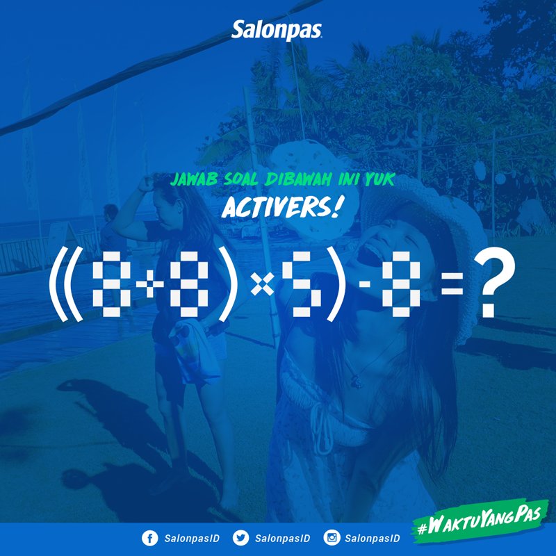 SalonpasID's tweet photo. Activers, berapakah jumlah yang kamu dapatkan dari gambar? Jawabanya identik dengan Kemerdekaan Indonesia tahun ini lho! #BebasGerak https://t.co/OF5UdXrMzN
