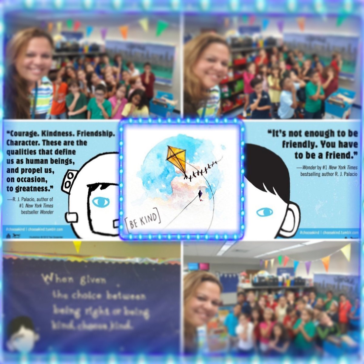 0316_ally's tweet image. *We're all WONDERS.* ~R.J. Palacio
#4thgradeduallanguage #70readers #3classes #reading&amp;amp;lectura #strikeyourwonderpose  #bekind  #maravillas