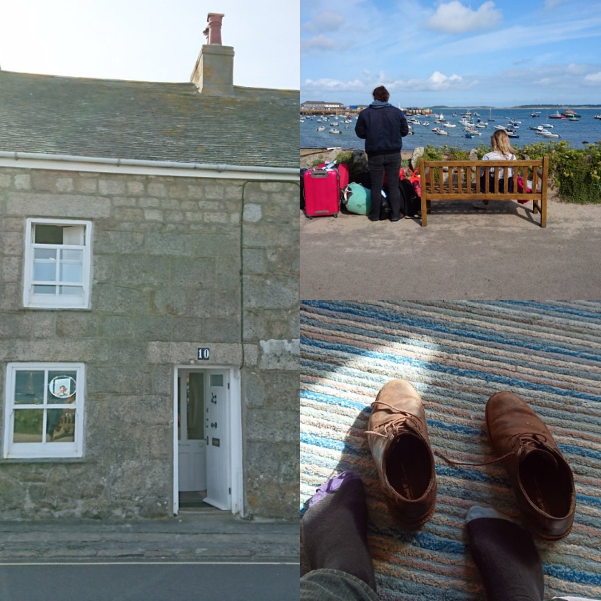 StrandedOnScily's tweet photo. That moment when you put your shoes and socks on after two weeks of bare feet and flip-flops. Goodbye # Scilly 2017 we'll be back :-) https://t.co/8RrWirqdW0