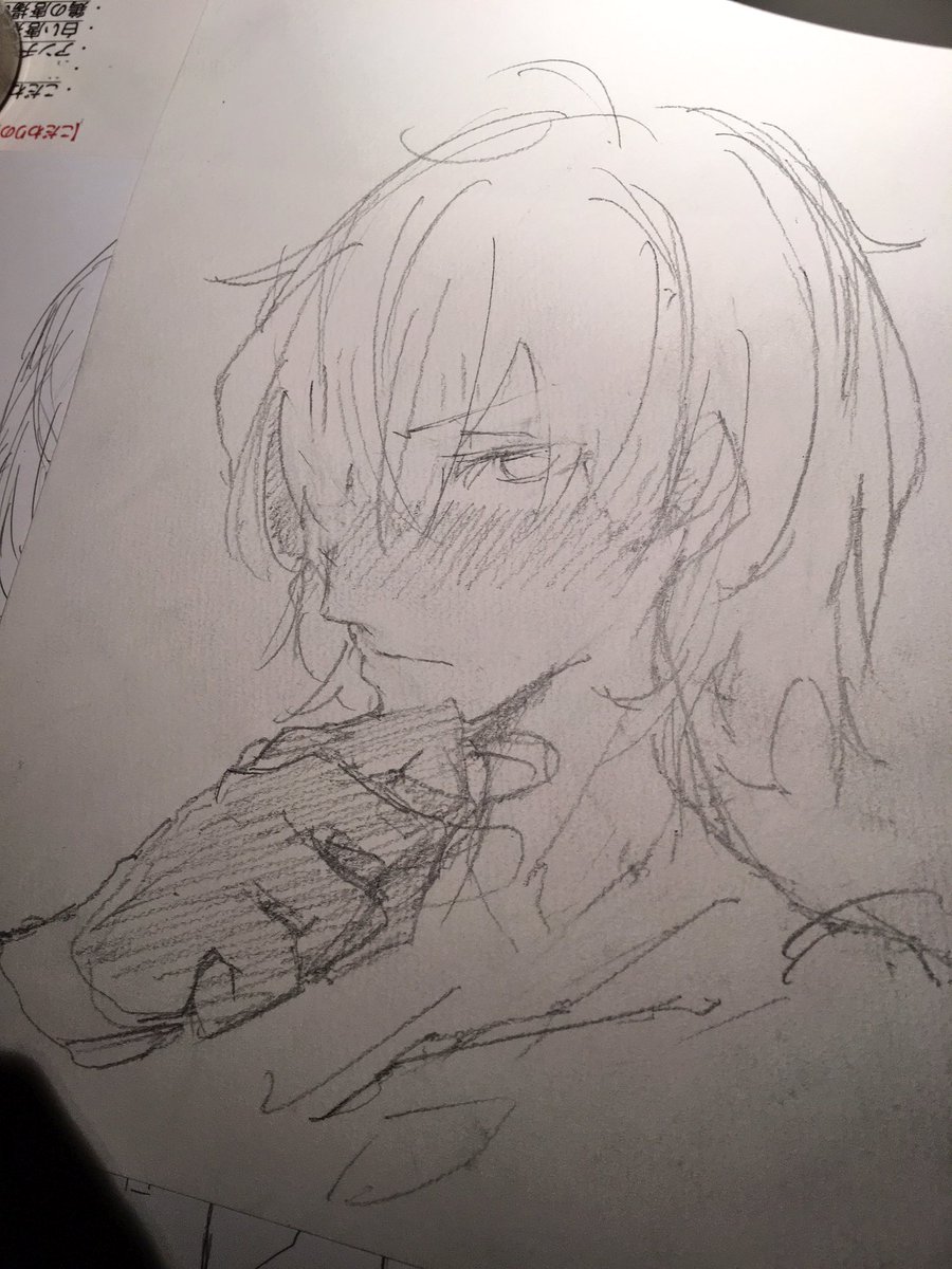 あと黒須先生(@kurosususu )とやましろ先生(@pisuta0729 )にそれぞれ主明と受け明智さん描いていただいたんですよ!!!!!!黒須先生はBL童貞貰う形になりました……本当に感謝以外……ない….