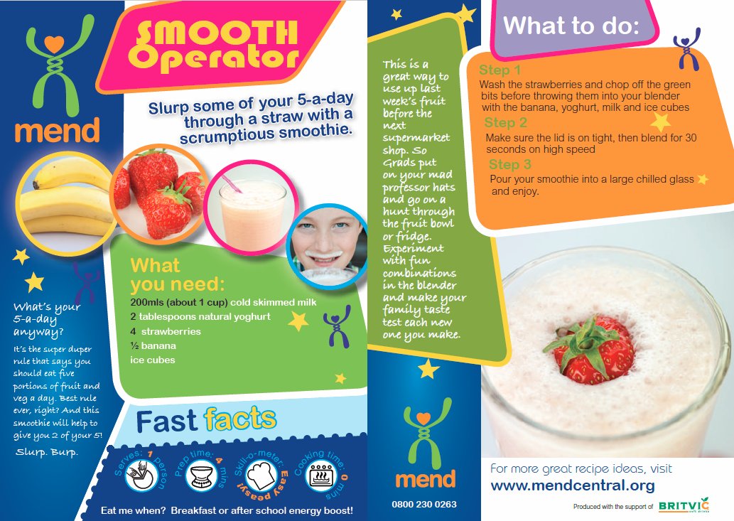 mytimeactiveBLF's tweet photo. Our Smoothie operator recipe is perfect for those warm summer days! This recipe is healthy, simple &amp; perfect for your kids to help make too! https://t.co/77HR2Jcrbm