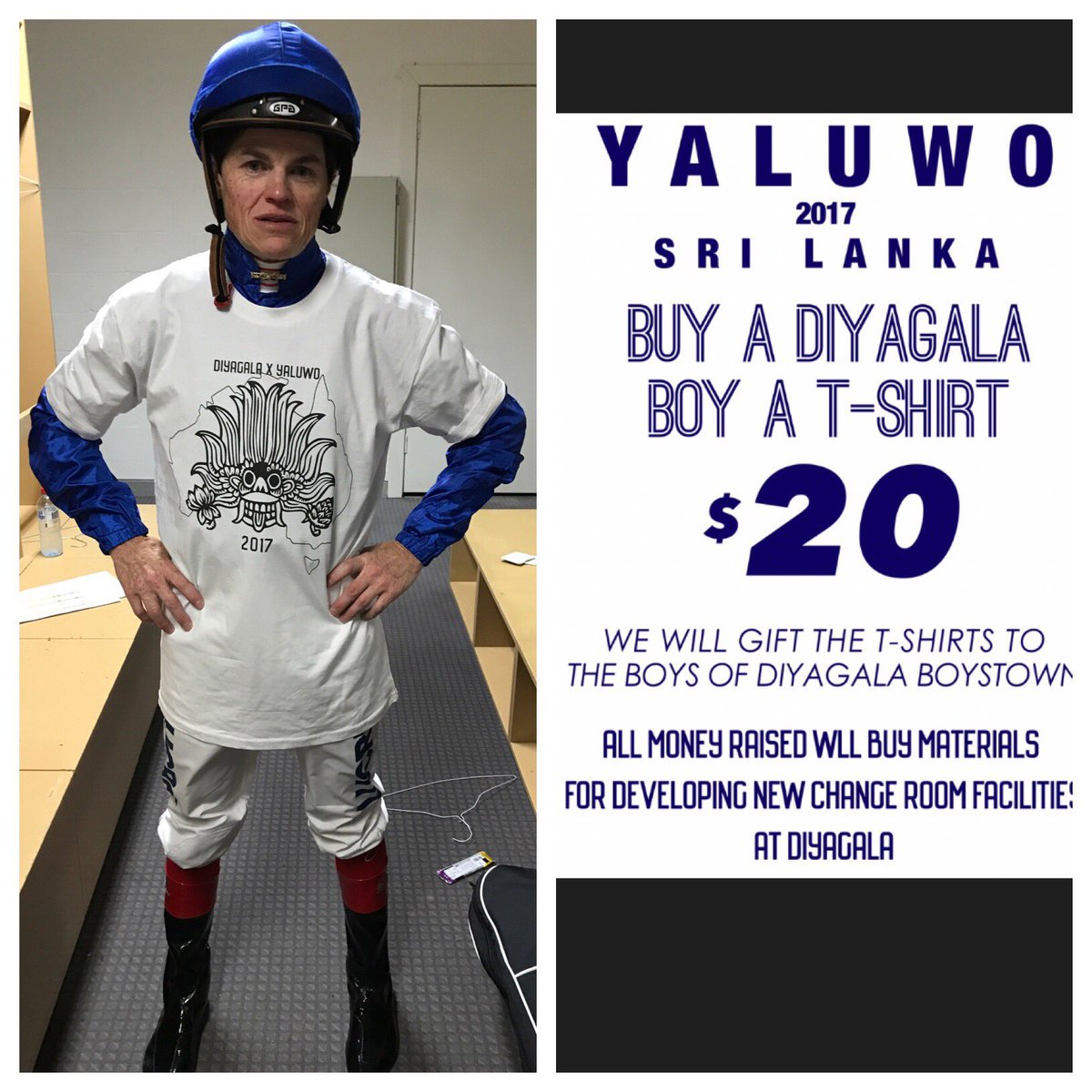 HylandSamuel's tweet photo. Help De La Salle boys &amp; support "Yaluwo Immersion" program. Contact Elijah &amp; buy a t shirt 4 a gr8 cause &amp; young boy in Sri Lanka 0401875662 https://t.co/vFkq3dD2jz