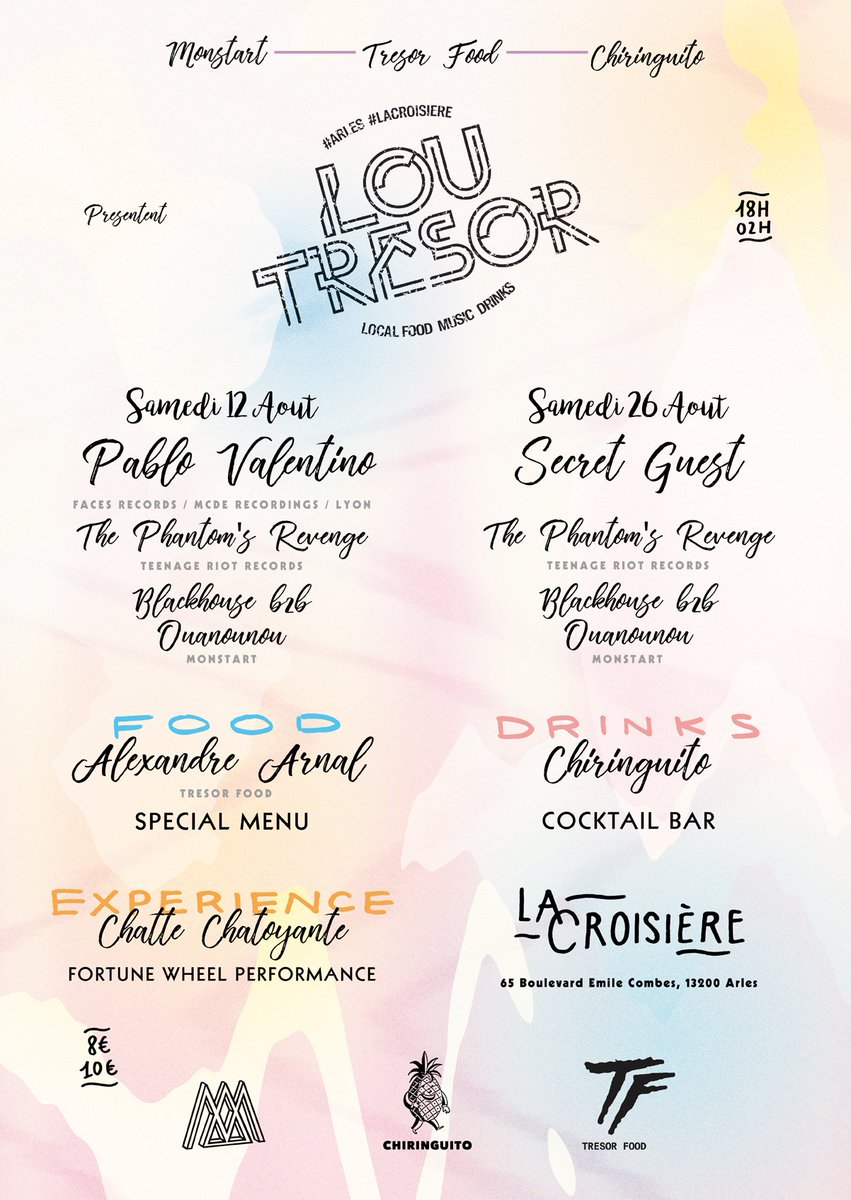 C'est SAMEDI PROCHAIN &amp; c'est à ne pas manquer : direction #Arles pour une nuit 100% food &amp; music ! cc <a href="/monstartcrew/">Monstart</a> <a href="/ouanounou_/">OUANOUNOU</a> <a href="/BlackH0use/">BLACKHOUSE</a>
