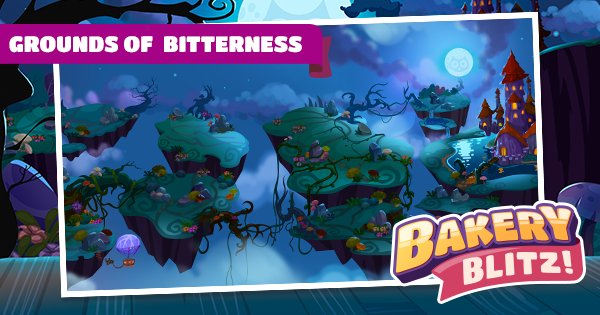 BakeryBlitzgame's tweet photo. Hello Bakers! We have some more NEW LEVELS unlocked for you! Enjoy the new sweet challenges in our new land, GROUNDS OF BITTERNESS https://t.co/PMdso3LFvp