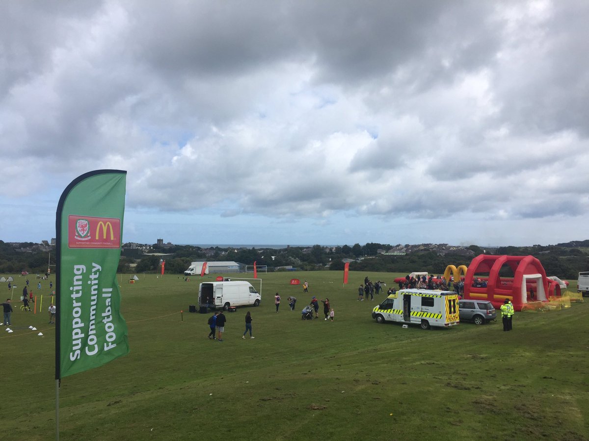 McDonald’s Fun Football (@funfootballuk) on Twitter photo Let's get this #CommunityFootballDay started ⚽️! Great to be here with <a href="/atjafc/">Amlwch Town Juniors</a> #GrassrootsFootball Let's get this #CommunityFootballDay started ⚽️! Great to be here with <a href="/atjafc/">Amlwch Town Juniors</a> #GrassrootsFootball