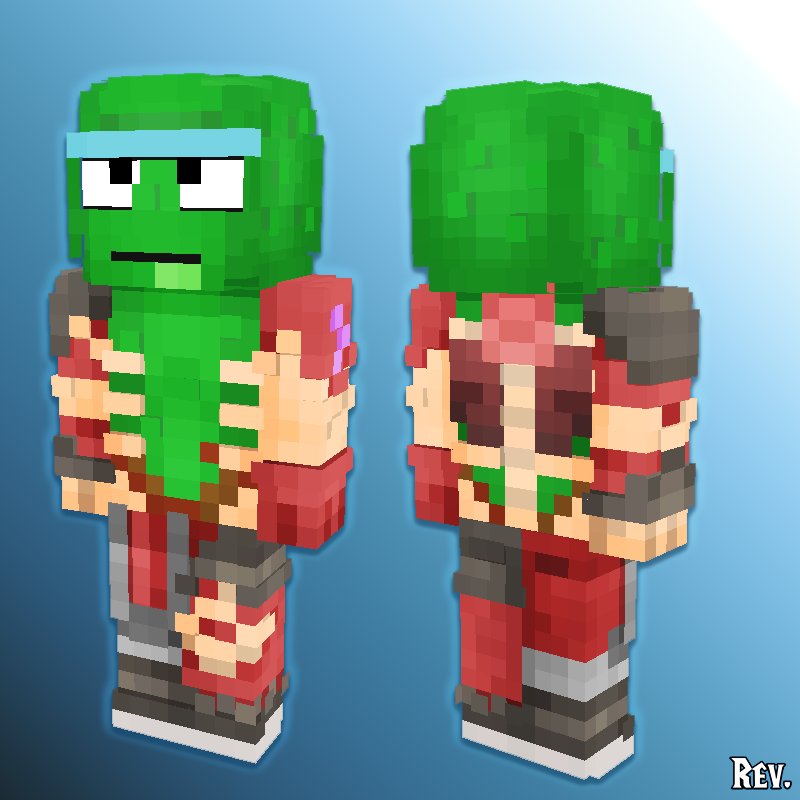 Minecraft Alex Skin Template