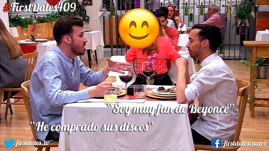 firstdates_tv's tweet photo. Lo que ha unido Beyoncé, que no lo separe el hombre #FirstDates409 https://t.co/eQxPldAKLN https://t.co/wsCanjvcrC