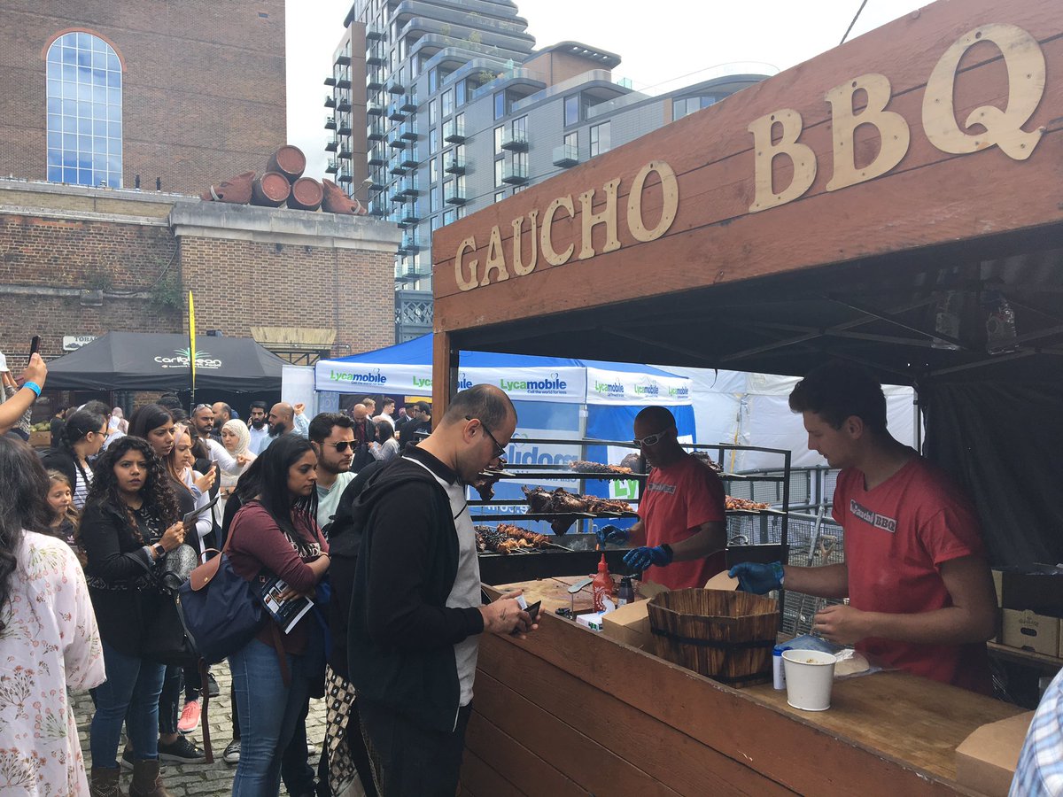 londonhalalfest's tweet photo. We're in BBQ heaven and can't get enough of the one and only #GauchoBBQ #londonhalalfoodfestival ๐๐ https://t.co/4fQqYxMMVc