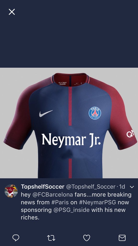 Topshelf_Soccer's tweet photo. @PSG_English @neymarjr  https://t.co/BJzCeMolzr