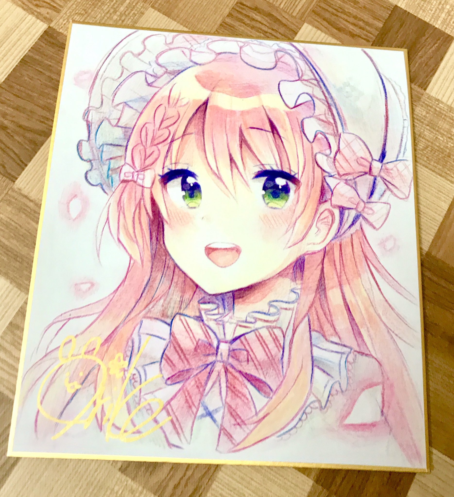 コミケ 佐倉おりこ イラスト 直筆色紙(小) - おもちゃ コミケ 佐倉おりこ イラスト 直筆色紙(小) - おもちゃ