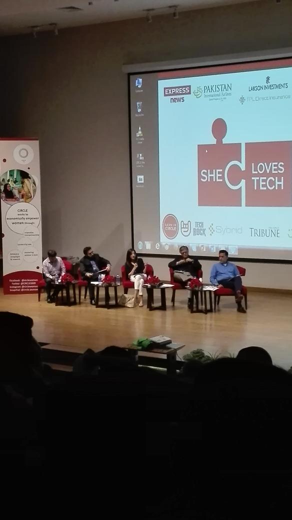 Lakson_LI's tweet photo. The judges at #SheLovesTech Pakistan finale 
#laksoninvestments #womenintechnology #Karachi #Pakistan https://t.co/aJFDg60Ody