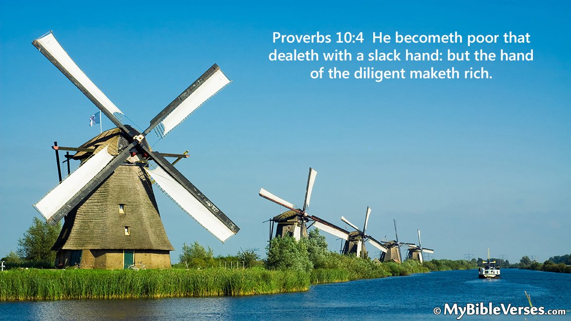 GoBibleVerses's tweet photo. Proverbs 10:4 He becometh poor that dealeth with a slack hand: but the hand of the diligent maketh rich.
#Blessings https://t.co/raUhXMwjVT https://t.co/5GBpDsOZ0a
