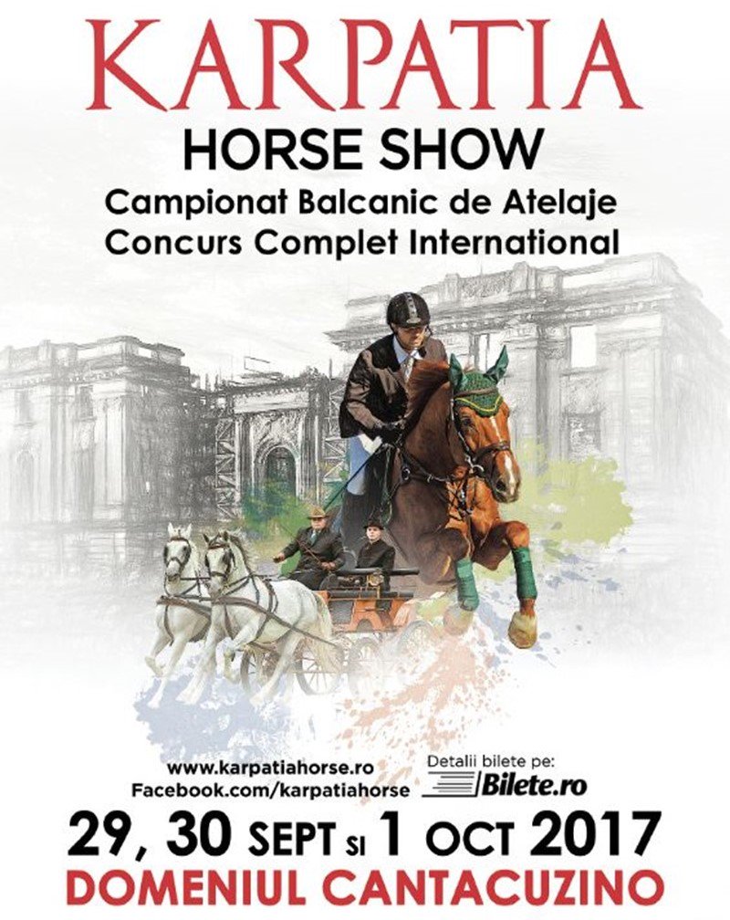 BileteRo's tweet photo. #Karpatia Horse Show pe 29 septembrie la Domeniul Cantacuzino Floresti🐴🌿🏰 #Bilete: https://t.co/rmNxxugAMs #biletero #exploreromania https://t.co/rDwD7WLvIk