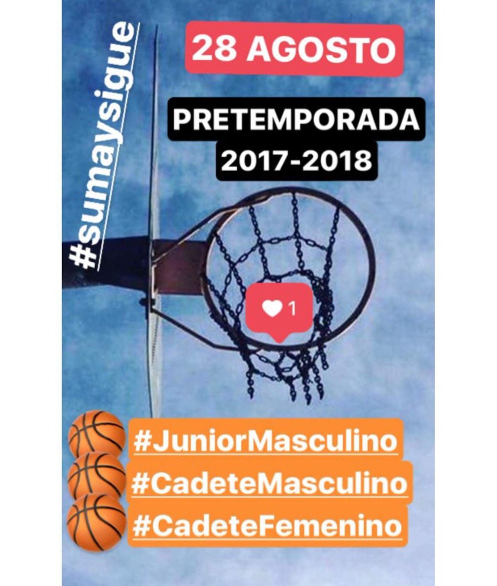 GabySabater's tweet photo. C. B SPedro Y SPablo#sumaysigue

Si eres CHICA de 16-17 años y  vives el basquet,  te  esperamos para completar nuestro 
    #JuniorFemenino https://t.co/f3eTXfSfCj