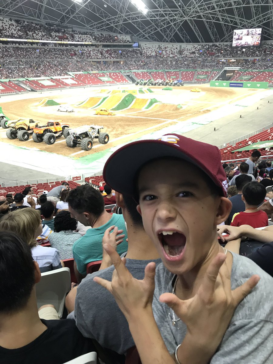 #monsterjam making SINGAPORE great again!