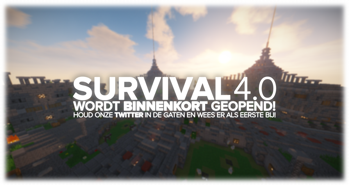 InfinityMCnl's tweet photo. *UPDATE*
De gloednieuwe survivalserver zal binnenkort gereleased worden!
Dit zal de eerste server zijn met de nieuwe ranks en permissions https://t.co/Pwb5688Acx