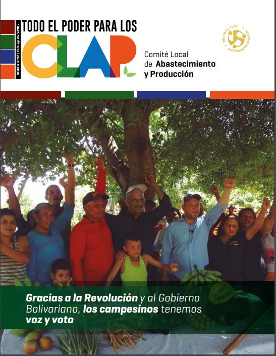 PartidoPSUV's tweet photo. ¡ÉPALE! No te pierdas la edición nº 42 de la #RevistaClap 'Gracias a la Revolución los campesinos tienen voz y voto' https://t.co/y66y57TGMx https://t.co/wHJcWie6WN