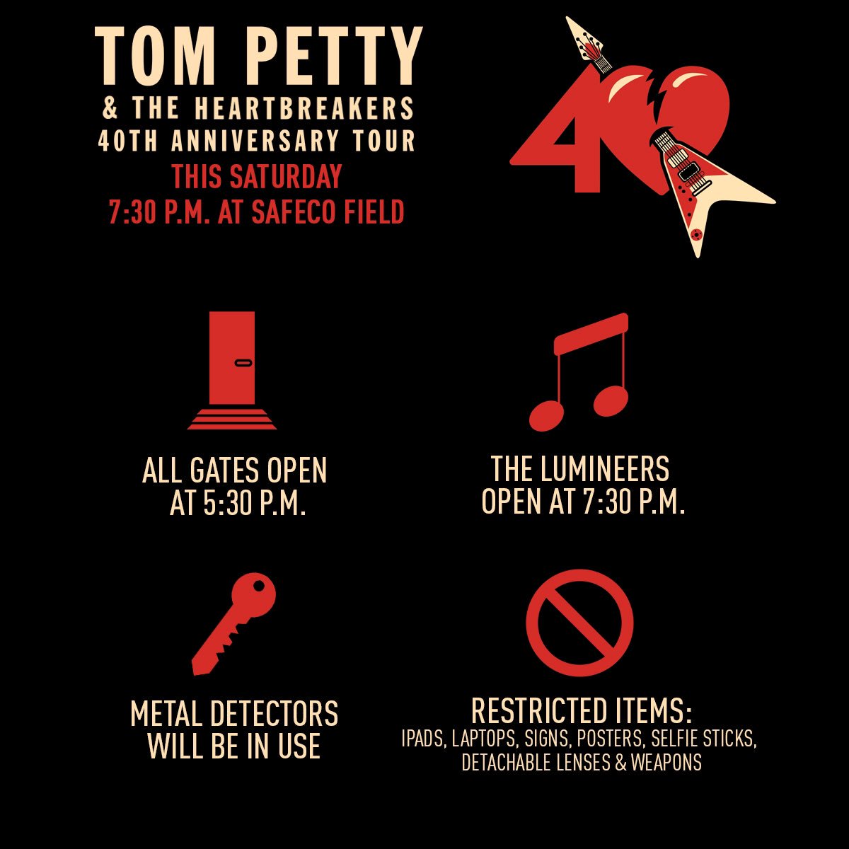 Safeco Field Seating Chart Tom Petty