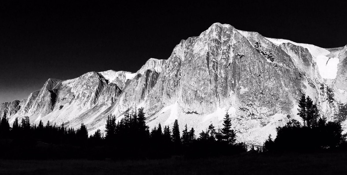 dklein7's tweet photo. black &amp; white along #LakesTrail #SnowyRange #Wyoming https://t.co/FIKCKxPrp7