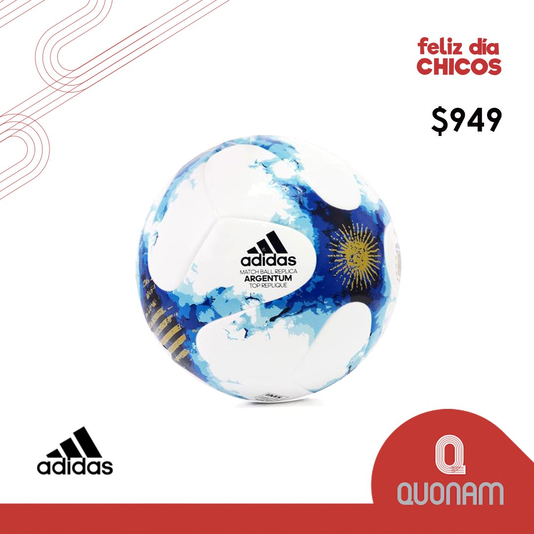 Ya llega el Día del Niño! ⚽ #Pelota #Adidas AFA 🇦🇷️ // $949 //
Disponibles en todos nuestros locales y en quonam.com.ar
