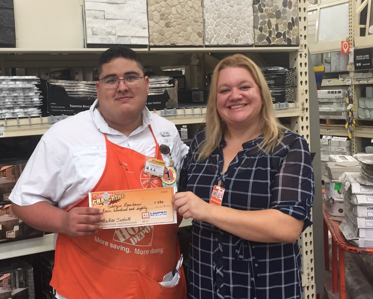 Thank you Sergio with team 516 for his gutter lead that brought in $580. Awesome!!! <a href="/THDNina/">Nina</a>