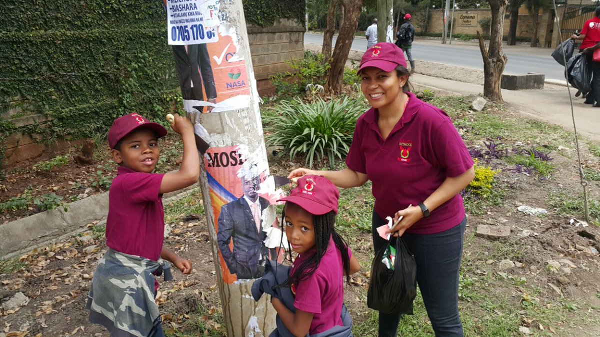 EmmaMiloyo's tweet photo. Cleaning up Kilimani earlier today.... With @KiotaSchool and @kilimanispeaks
#LetsFixNairobi #ElectionCleanUp https://t.co/L5xEmUafTl