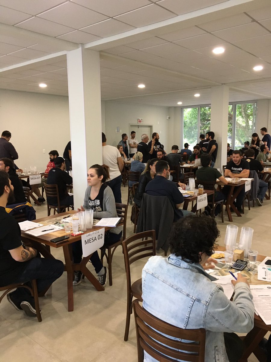 <a href="/BJCP_Official/">BJCP</a> competition starting in Florianopolis. More than 30 #BJCP judges here. Good job, Brazil!