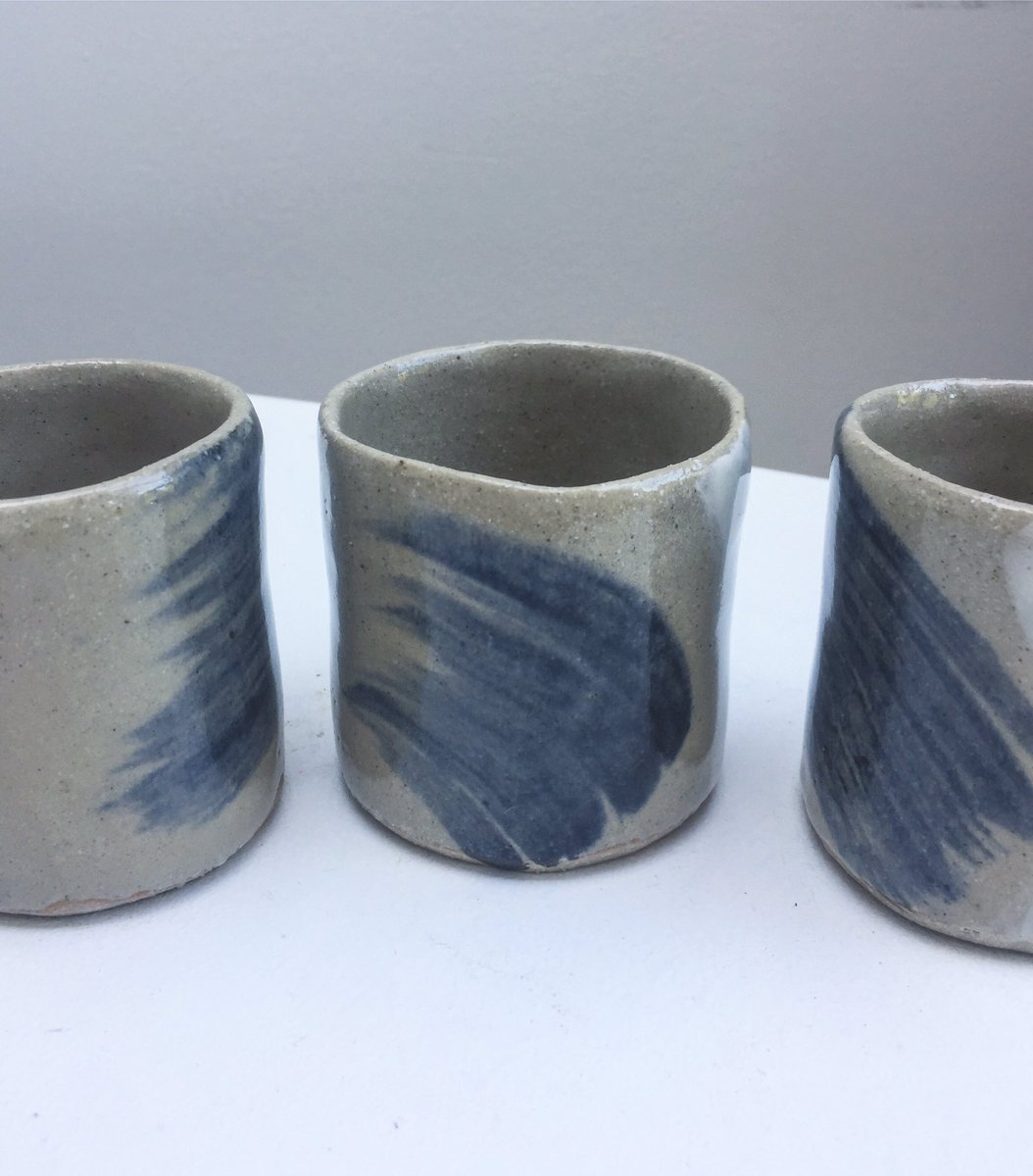OtisindigO's tweet photo. NEW brushstroke #stoneware cups #wabisabi https://t.co/bDwH741ifN