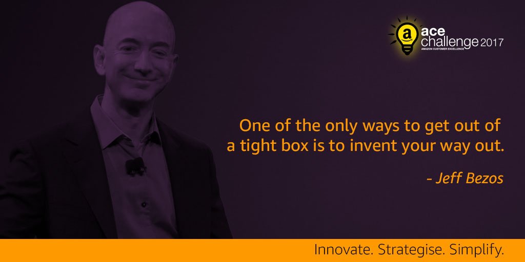 This is what we mean by 'thinking out of the box'!
#Amazon #JeffBezos #AmazonFacts #ACEChallenge2017