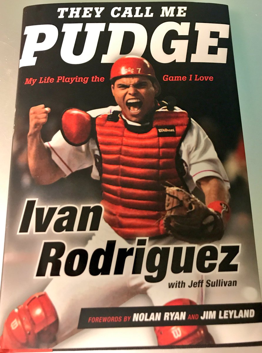 TinaBMD's tweet photo. Got my copy @Pudge_Rodriguez can't wait to meet you Aug 28 @Nationals find out why #theycallmepudge #goat #hof #catchersrock #dontrunonpudge https://t.co/mosEKAVh4P